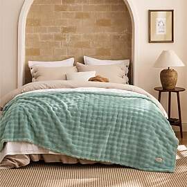 BEDSURE Bubble Decke - Kuscheldecke Flauschig,
