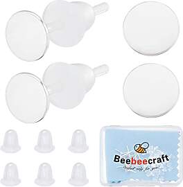 Beebeecraft 1 Box Mit 10 flachen Ohrsteckern 925
