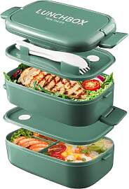 Beeptrum Bento Lunch Box stapelbar, 1400ml