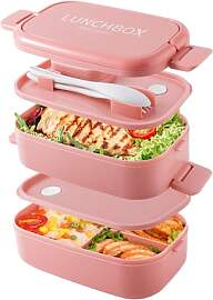 Beeptrum Bento Lunch Box stapelbar, 1400ml