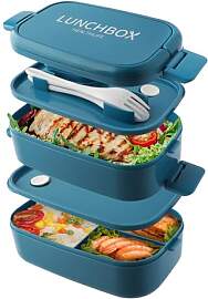 Beeptrum Bento Lunch Box stapelbar, 1400ml