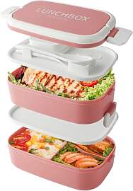 Beeptrum Bento Lunch Box stapelbar, 1400ml