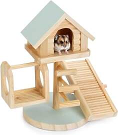 Beeztees Spielhaus Lovy, Nager, Holz, Mint,