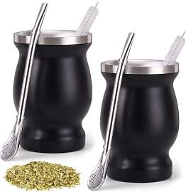 Behogan 2 Stück Mate Becher: Mate Tee Becher Set