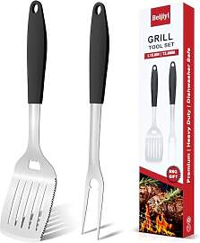 Beijiyi Grillbesteck Set 2-TLG, 40 cm BBQ Grillset 