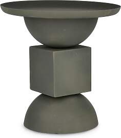 Beistelltisch Alka aus Metall, rundes Design,