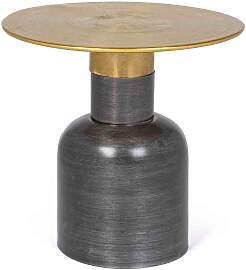 Beistelltisch Alopa aus Metall, rundes Design,