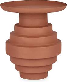 Beistelltisch Amba aus Metall, modern, rund,