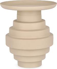 Beistelltisch Amba aus Metall, rundes Design,