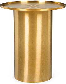 Beistelltisch Kalpita aus Stahl, rundes Design,