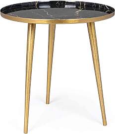 Beistelltisch Nilimi aus Aluminium, modern, rund,