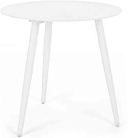 Beistelltisch Ridley rund aus Aluminium, modern,