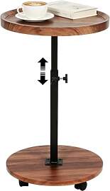 Beistelltisch Rund mit Rollen | Beistelltisch