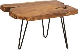 Beistelltisch Unregelmäßig Teakholz Braun