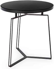 Beistelltisch Zaira aus Stahl und Glas, modern