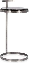 Beistelltisch Zayla aus Metall, rundes Design mit