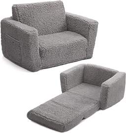 BEJOY Kindersofa Aufklappen 2 in 1 Schlafsofa,