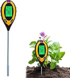 Bekasa Bodentester Boden-pH-Messer, 4 in 1 Digital 