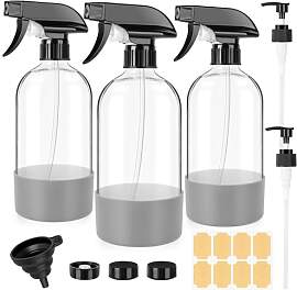 BELICOO 3 Stk 500ml Sprühflasche, Glas