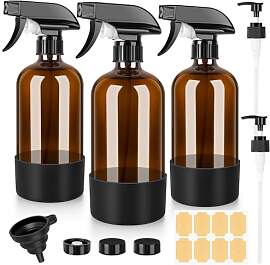 BELICOO 3 Stk 500ml Sprühflasche, Glas