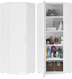Bellamio Apol Eckschrank weiß – großer
