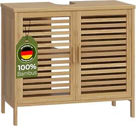 Bellamio Newa Waschbeckenunterschrank Bambus –