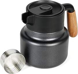 Belle Vous Schwarze Edelstahl Thermoskanne -