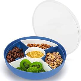 BELLE VOUS Unterteiltes Snack Tablett Rund mit