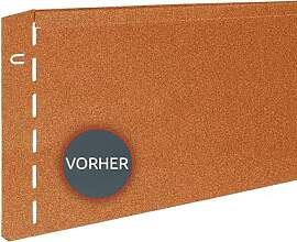 bellissa Rasenkante Metall Corten-Stahl 118x20cm,