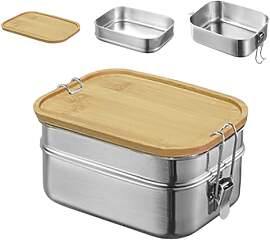 Bento Lunchbox für Erwachsene/Kinder, Edelstahl
