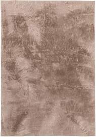 benuta Basic - Kunstfell-Teppich Furry Taupe