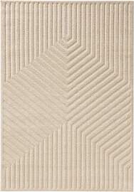 benuta Basic Kurzflor Teppich Leo Cream 120x170 cm 