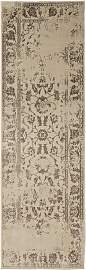 benuta Basic Teppich Suki Cream/Braun 80x240 cm -