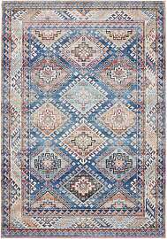 benuta Basic Waschbarer Teppich George Blau