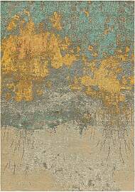 benuta Nest Flachgewebeteppich Frencie Beige/Blau