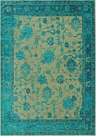 benuta Nest Flachgewebeteppich Frencie Türkis