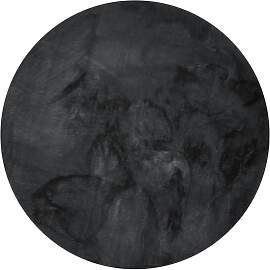 benuta Nest - Kunstfell-Teppich Dave Anthrazit ø