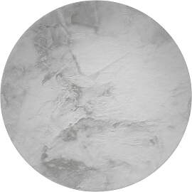 benuta Nest - Kunstfell-Teppich Dave Grau ø 120 cm