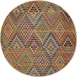 benuta Nest Kurzflor Teppich Casa Multicolor ø