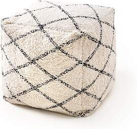 benuta Nest Pouf Naomi Cream 45x45x45 cm