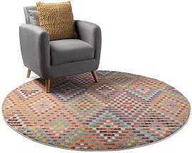 benuta Nest Vintage Teppich Casa - Mehrfarbig 120