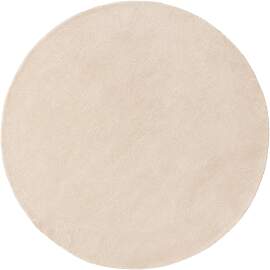benuta Nest Wollteppich Bent Cream ø 100 cm rund