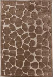 benuta Pop Kurzflor Teppich Senna Taupe 120x170 cm 