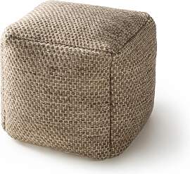 benuta Pure - Handgefertigter Woll Pouf Rocco