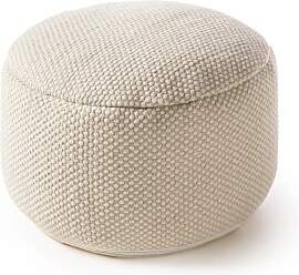 benuta Pure - Handgefertigter Woll Pouf Rocco