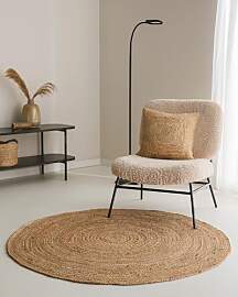 benuta Pure Jute Teppich Jutta - Natur Rund 200 cm 