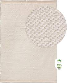benuta Pure Kurzflor Teppich aus recyceltem