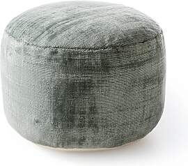 benuta Pure - Pouf Nova Hellgrün 55x55x30 cm