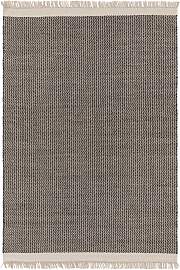 benuta Pure Wollteppich Kim Schwarz/Weiß 120x170
