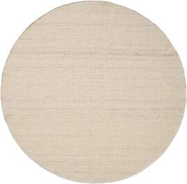benuta Pure Wollteppich Lars Cream ø 100 cm rund